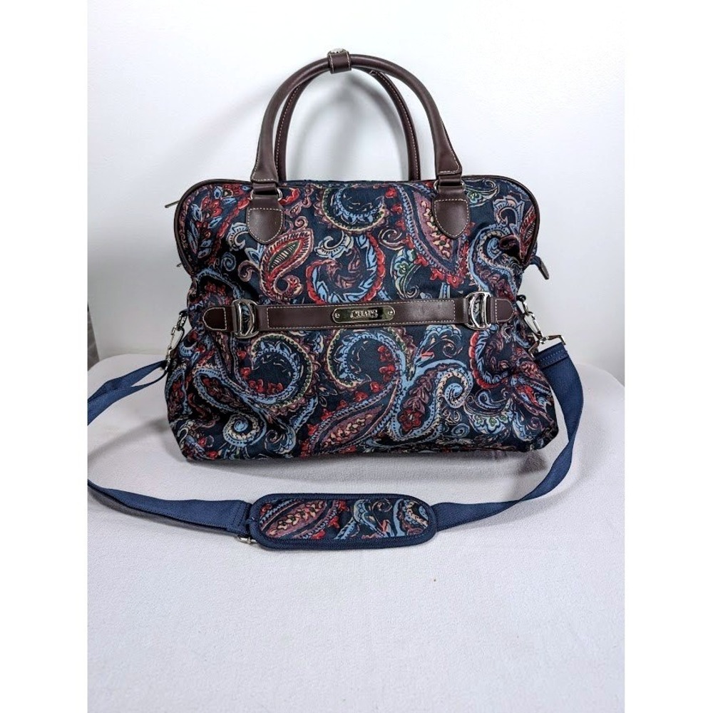 Chaps Richmond Park Carry On Travel Bag 19" Mountain Paisley Luggage Old Money
